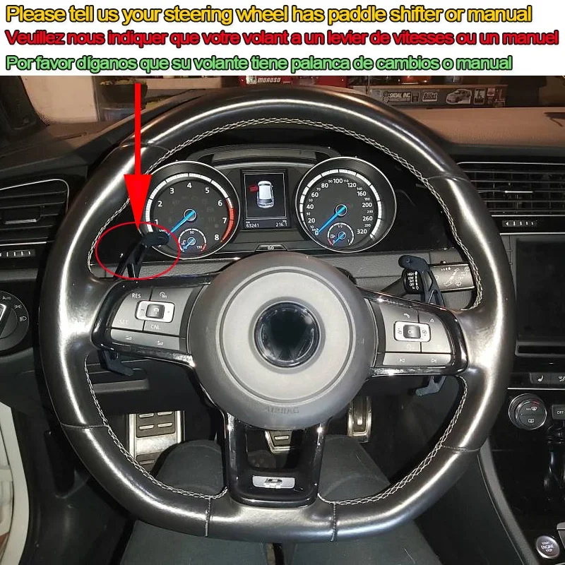 Car Steering Wheel Cover for Volkswagen Golf 7 MK7 GTI R VW Polo Scirocco 2015