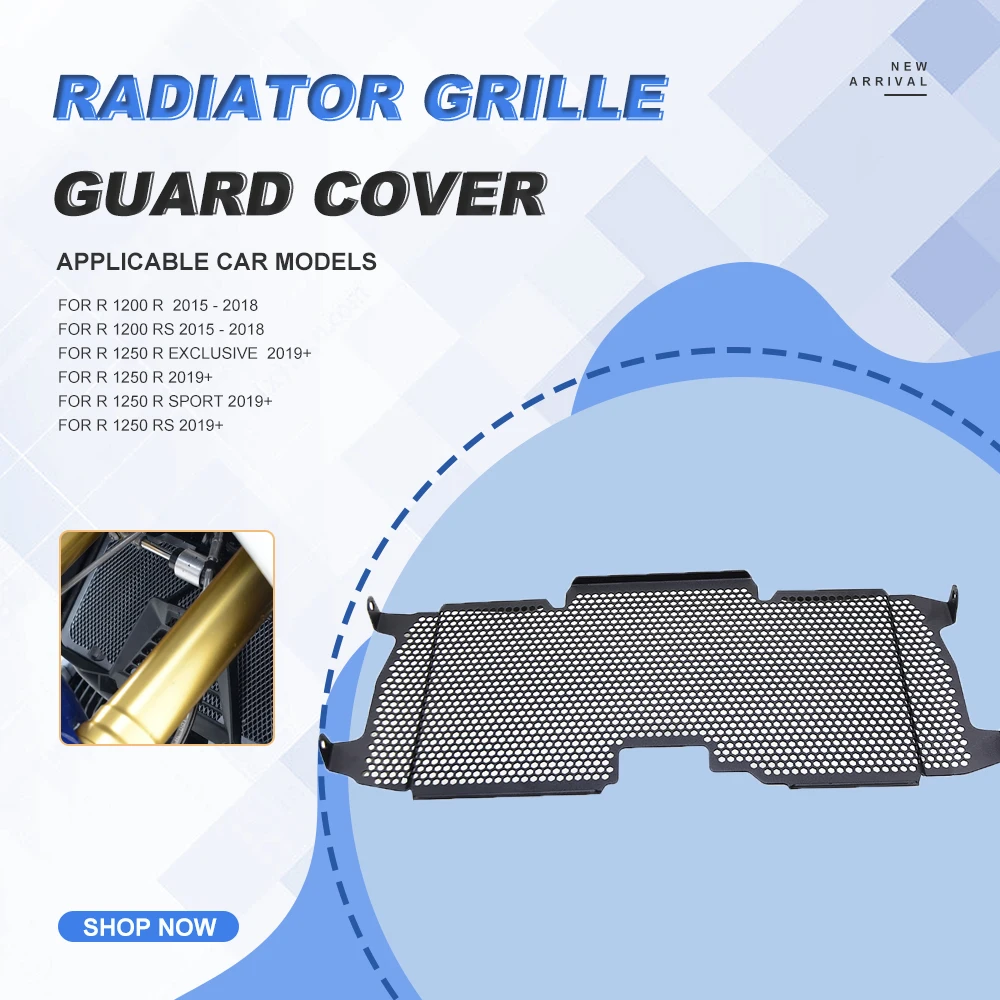 

Radiator Protective Cover Grill Guard Grille Protector For BMW R1200R R1200RS 2015 -2018 R1250R R1250RS 2019 2020 2021 2022 2023