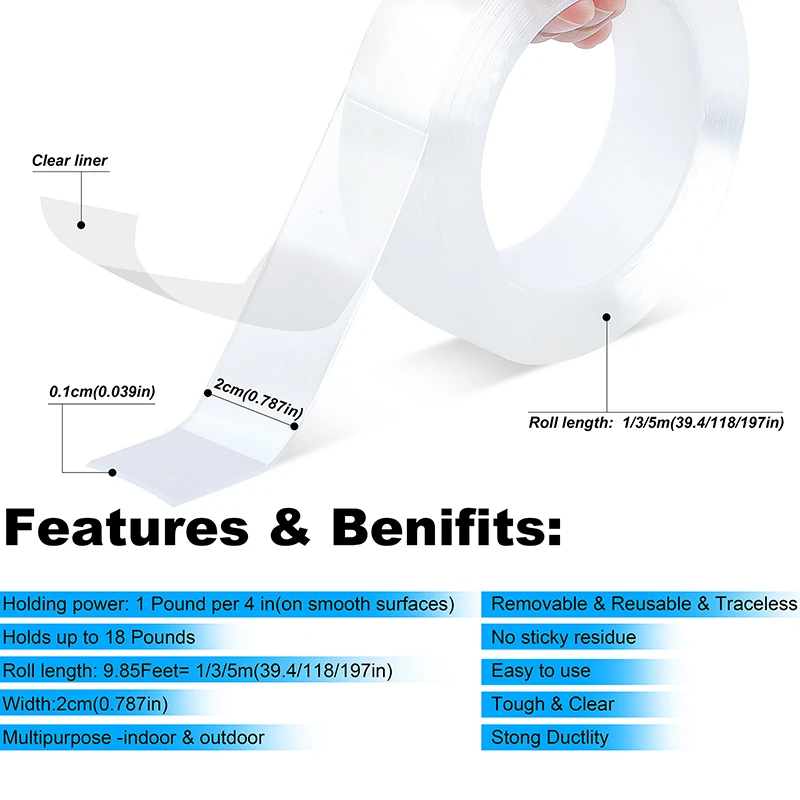 Nano Tape Double Sided Tape 1M/3M double sided tape