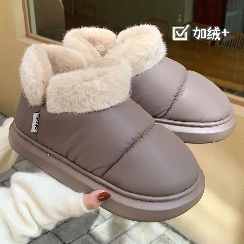 Winter Women's Cute Warm Bow Ankle Boots - true deals club