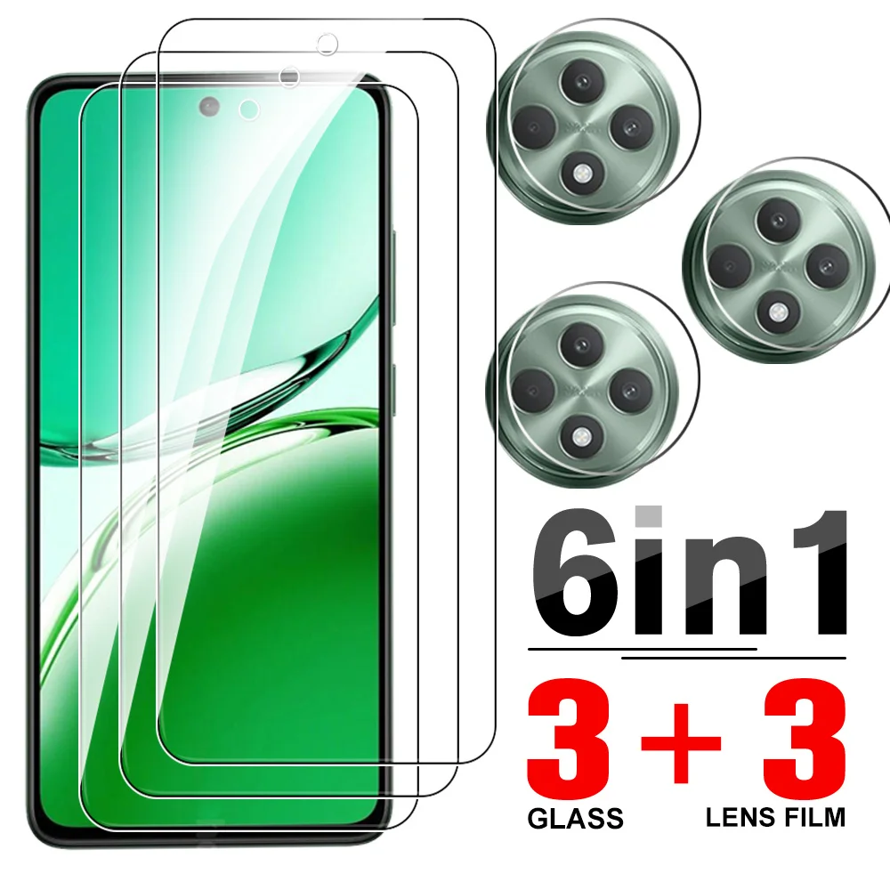 Lutree Per OPPO Reno 12 F (4G/5G) / OPPO Reno 12 FS (4G/5G) Vetro Temperato, 2 2 Pezzi Pellicola Protettiva Pellicola Fotocamera, Durezza 9H Anti-Graffio HD Senza Bolle Protezione Schermo - Foto 2