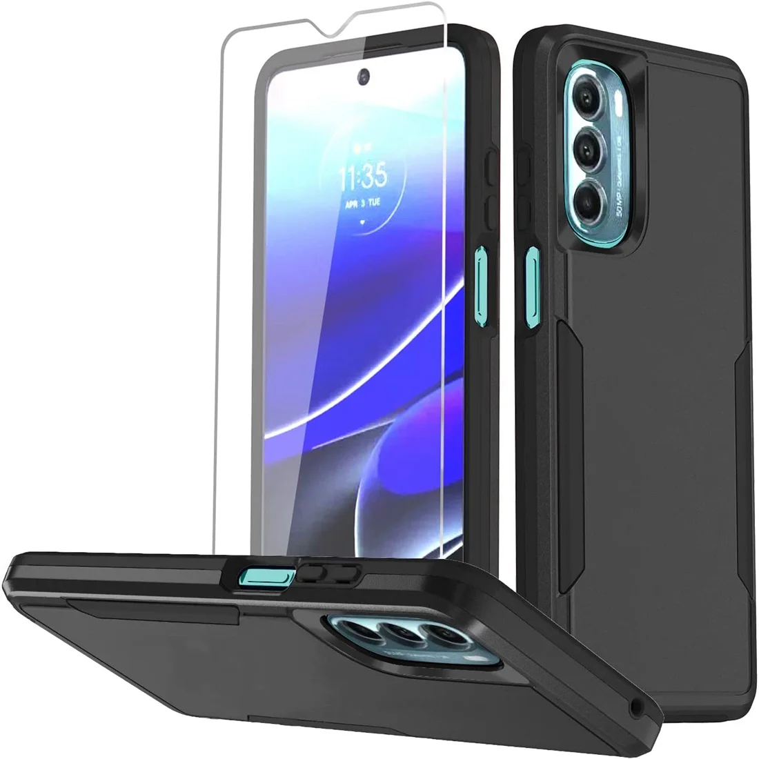 Enhanced Protective Shockproof Dual-Layer Case with Screen Protector