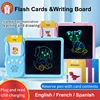 Talking Flash Cards LCD Writing Tablet Board Pad Toddler Toy To Learn English Montessori Games For Children ABC Letters Learning 1