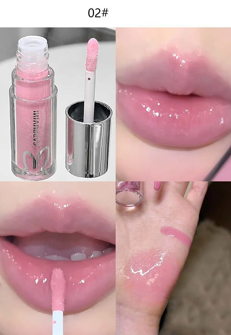 Description Picture 6 of itemSparkling Diamond Lip Gloss Mirror Moisturizing Non-Sticky Cup Long Lasting Shimmer Lip Glaze Glitter Liquid Lipstick Makeup