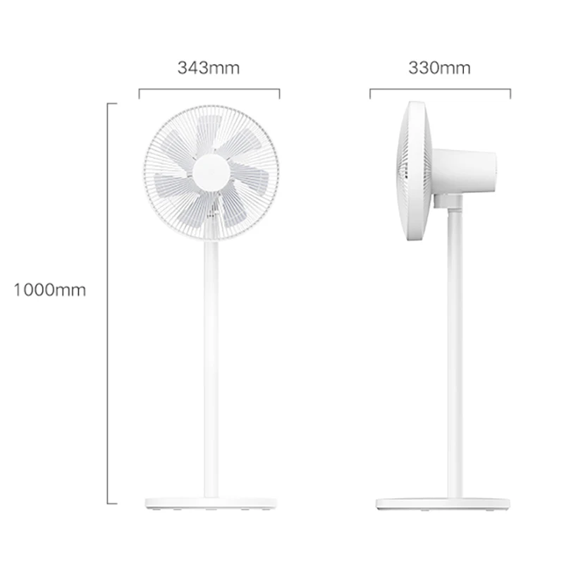 Wireless Floor Fan XIAOMI MIJIA Floor Fan Smart AC Frequency Conversion Strong Wind Low Noise Electric Standing Fan APP Wireless Control Timing
