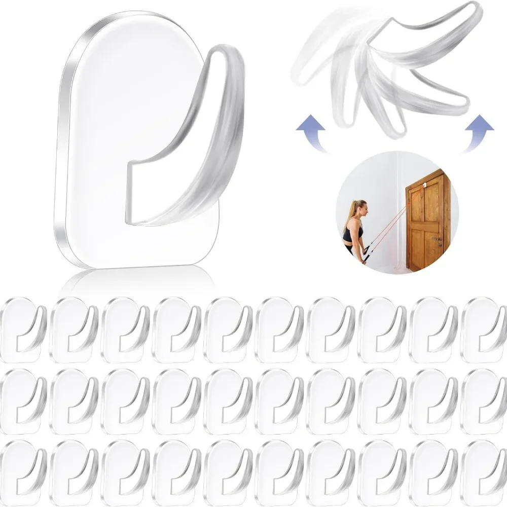 10Pcs Simple Mini Hooks Waterproof Car Living Room Classroom Bathroom Bedroom Sticky Hooks Home No Punch Behind The Door