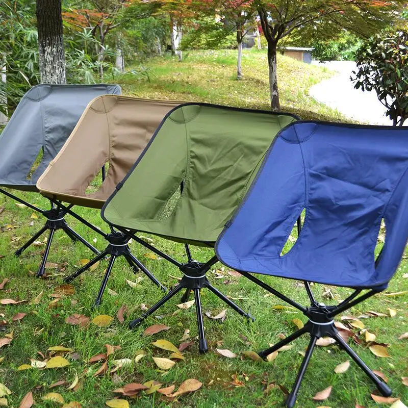 

Rotatable Fishing Folding Chair Camping Chair for Relaxing Tourist Beach Chaise Foldable For Leisure Travel Hiking Picnic Seat
