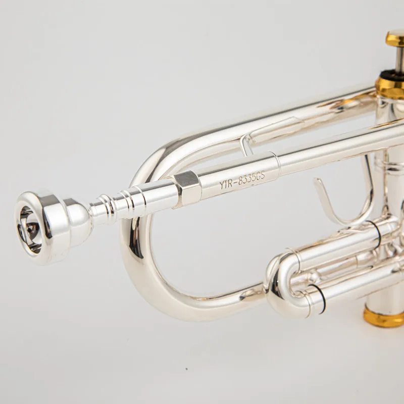 Made in Japan quality 8335 Bb Trumpet B Flat Brass Silver Plated Professional Trumpet Musical Instruments with Leather Case