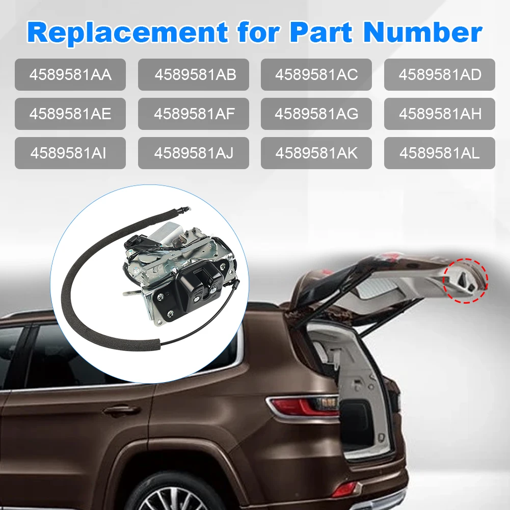 Rear Tailgate Lock Actuator with Motor OE 4589581AA 4589581AB for Dodge Grand Caravan Chrysler 08-17 Tailgate Latch Car