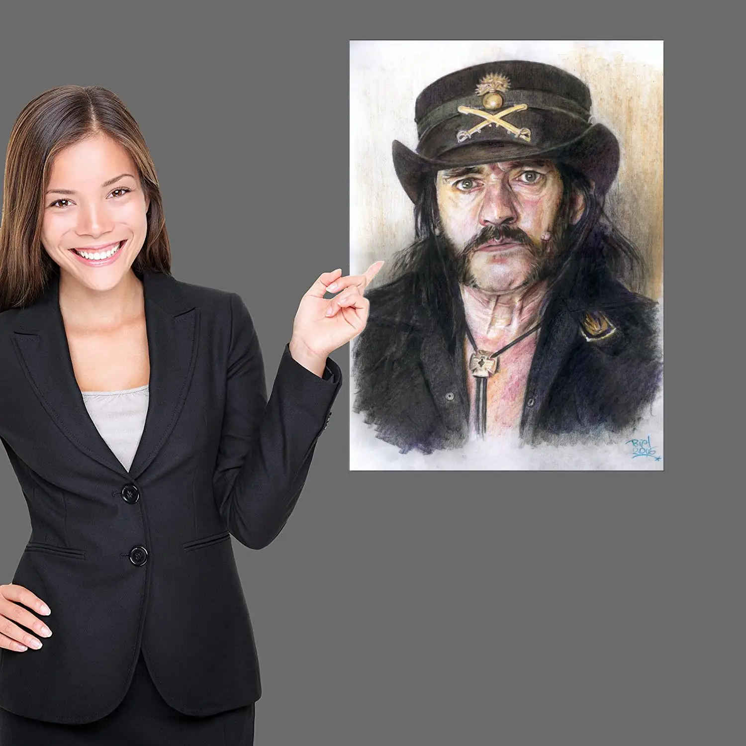 Affiche Photo Lemmy Kilmister Et Ses Amis - Tirage Reproduction Vintage Rétro