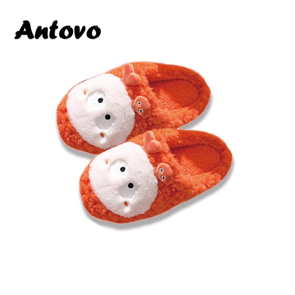 

Antovo Women Indoor Slippers Corduroy Floor Flat Shoes Comfort Anti-slip Home Flax Slipper Unisex Woman Men House Cotton Slides