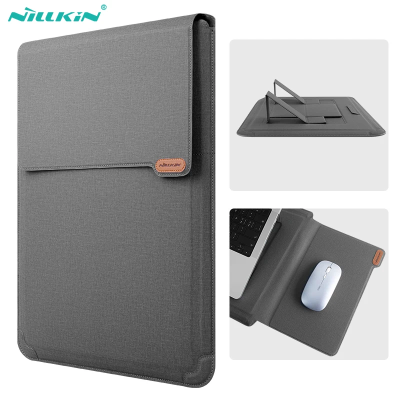 Nillkin-bolsa de Luva para Laptop com Suporte e Mouse Pad Macbook Prohuawei Matebook Honra Magicbook 156161 Polegadas