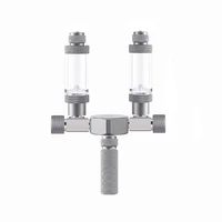 Stainless steel multi-channel Aquarium CO2 separator distributor check valve fish tank CO2 generator CO2 regulator accessories 1