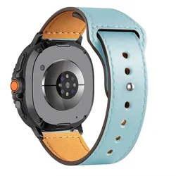 Premium Leather Band for Smart Watches - Elegant Strap Accessory (Light blue 6)