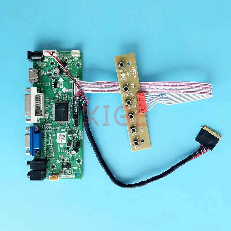 

Плата контроллера ЖК-драйвера для B140XW01 B140XW04, плата DVI VGA Аудио 40-контактный LVDS монитор ноутбука 1366*768, совместим с HDMI, 14 "Комплект «сделай сам»