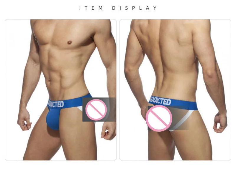 Description Picture 5 of itemMen Underwear Cotton Men's Jockstraps Open Back Underpants Backless Jocks Gay Men's Jockstrap Bikini Slip Men's Tanga String