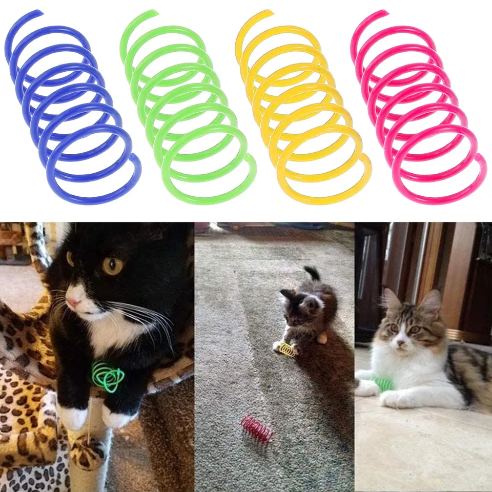 Cat Toy Springs Spring Cat Toy: Top Colorful Spiral Springs For Active ...