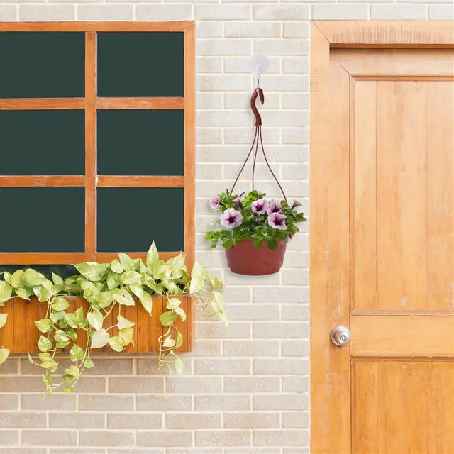 10 Készlet Lógó Típusú Virágcserepek Dekorák Műanyag Növényi Edény Díszítés Kerti Kellékek Otthoni Udvar Barkácsolás Virág Edényes Kosár - Image 5