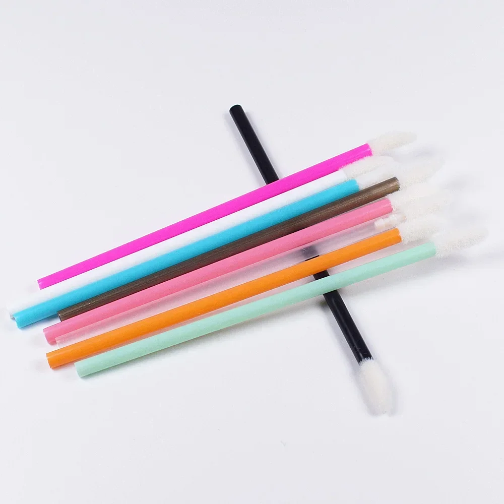 50 Pcs Disposable Lip Brush Eyelash Makeups Brushes Lash Extension Mascara Applicator Lipstick Wands Set Cosmetic Makeup Tools