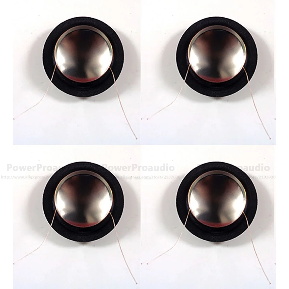 

4 pcs 4ohm or 8ohm 25.4mm 25.5mm (1") silk + titanium diaphragm dome Tweeters voice coil Aluminium Bobbin
