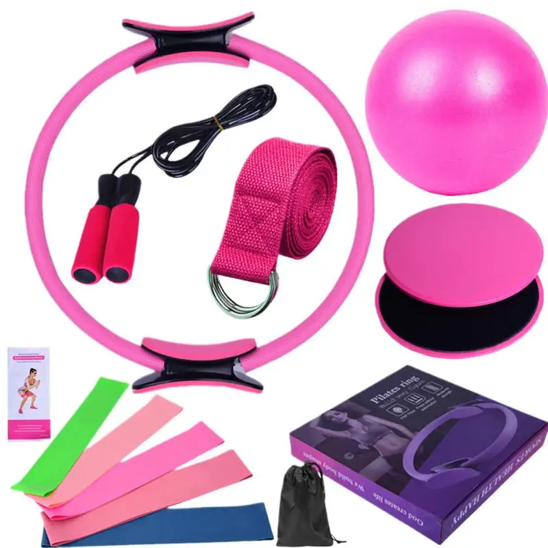 New Portable Pilates Set Yoga Fitness Accessories Yoga Stretching Equipment Sets for Women for Working Out Indoors and Outdoors