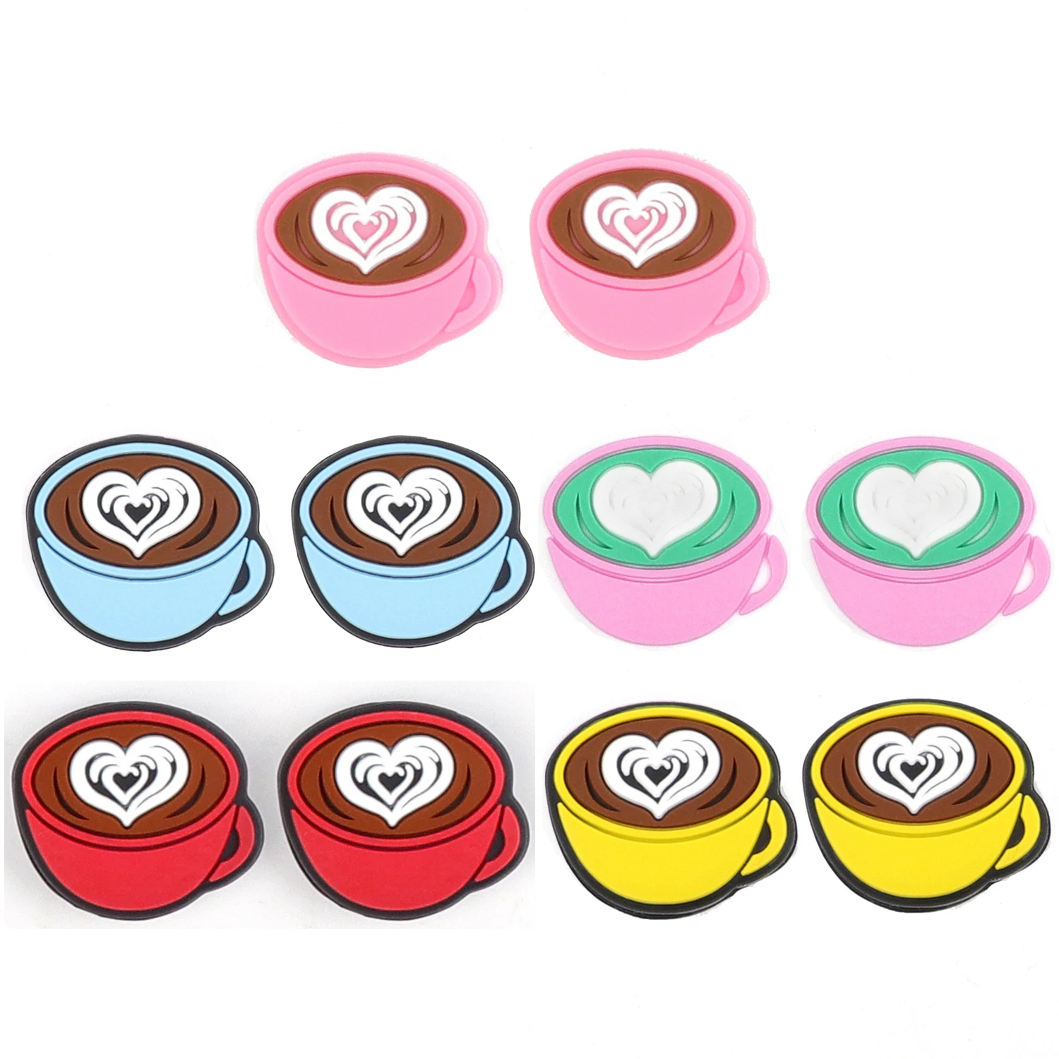 Creative Coffee Cup Thumb Stick Grip Cap Joystick Cover Per Switch Oled Ns Lite Joy-Con Silicone Soft Thumbstick Case Protector
