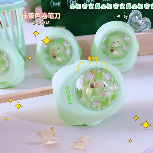 Sacapuntas kawaii de dinosaurios pequeños, suministros escolares