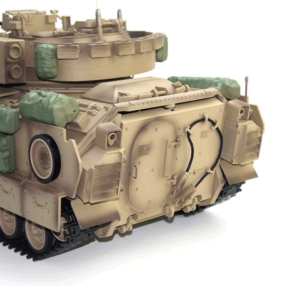 COOLBANK Model Bladeli M2A2 1/16 2.4G RC Main Battle Tank Smoke Sound Recoil Shooting LED Light Vehicles Models RTR Toys 5