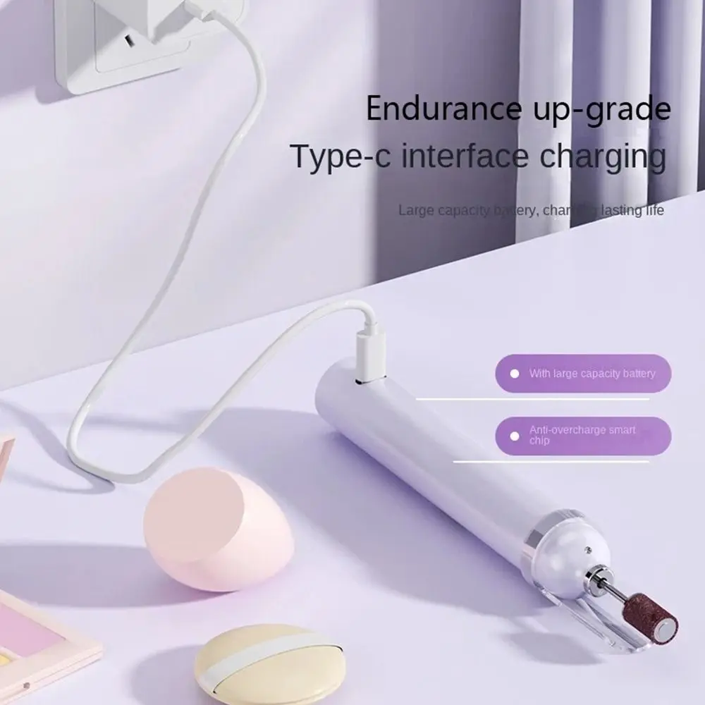 Handheld Electric Nail Polisher LCD Display Rechargeable Wireless Nail Dryer with UV Lamp Fast Curing Nail Sanding File Pedicure