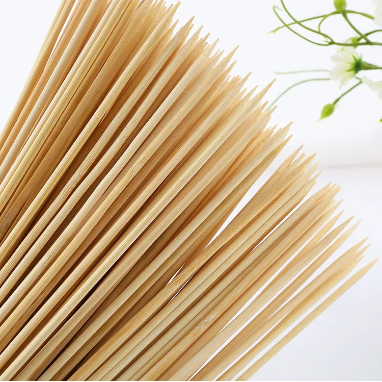 5000 pcs/lot Bamboo Skewer 40cm Bamboo Sticks Bambou Brochette Disposable Grill Party Tornado Potato BBQ Tool Wood Skewers