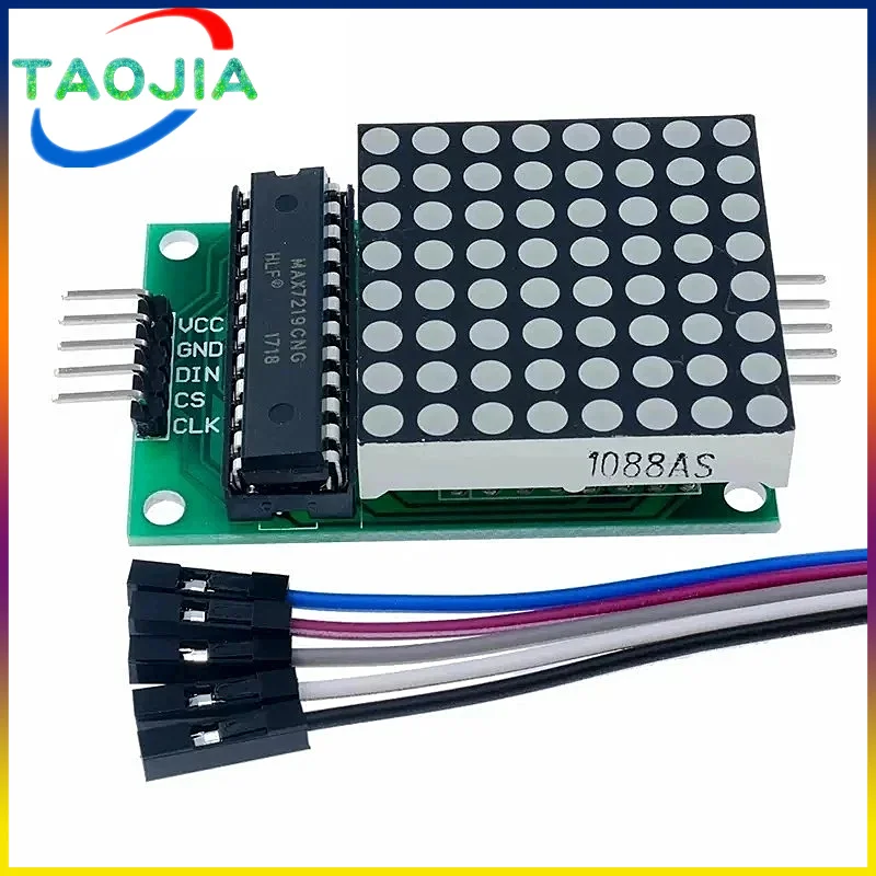 MAX7219-Dot-Matrix-Microcontrolador-M-dulo-Display-Module-MCU-LED ...