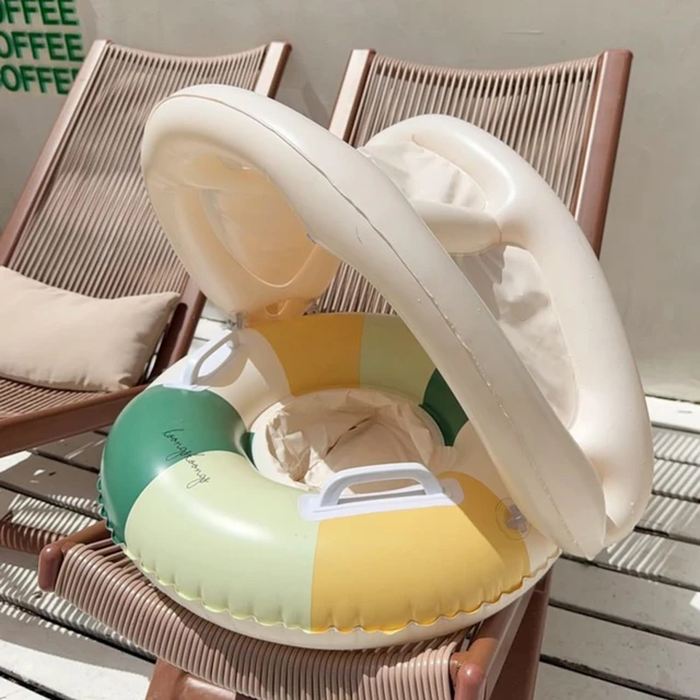Baby Swimming Circle Inflatable Kids Pool Float Seat with Detachable Sunshade Infant Swim Ring Beach Pool Water Play Equipment 3