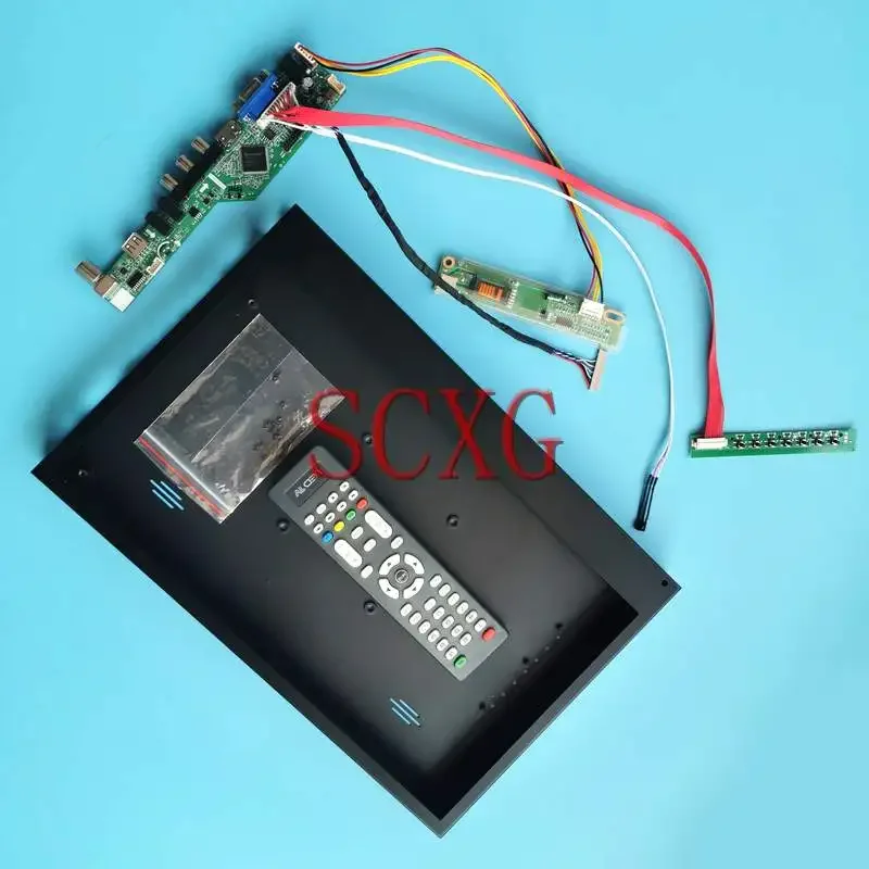 

TV Driver Board+Metal Case Fit B133EW01 LTN133AT07 LTN133AT08 LVDS 20 Pin Kit VGA HDMI-Compatible AV USB RF 13.3" 1280*800 1CCFL