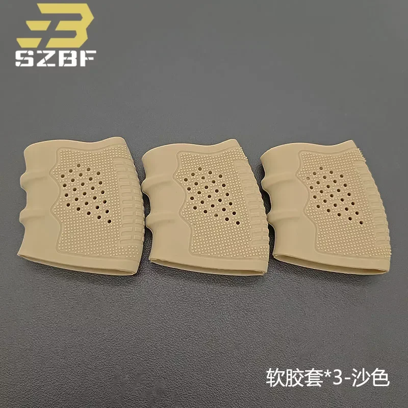 Universal Grip Tactical Cover Pistol Handle Rubber Gloves For Glock G17 G18 Airsoft Outdoor Non-slip Gloves Hunting Accessory