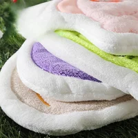 Cute Hand Towel Hanging Towel Children Kids Bathing Towels Coral Fleece Handkerchiefs Absorbent Wipe Cloth 5