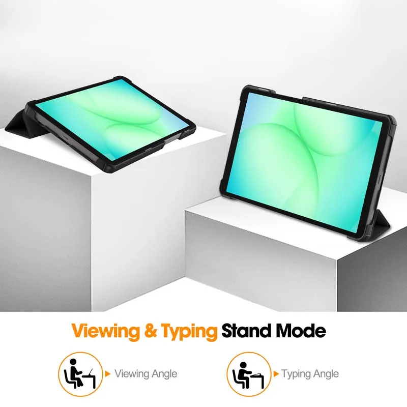 Cute PU Leather Flip Cover Case with Stand Holder, 8.7 Protective Casing