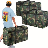 Extra Large 100L Camo Moving Bags - Heavy Duty, Waterproof Storage with Durable Handles & Double Zipper Closure 1