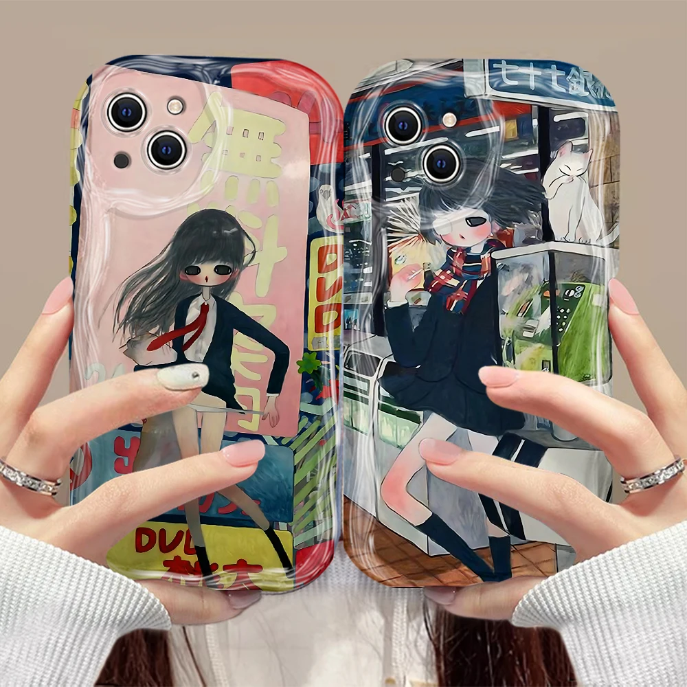 Aya Takano 3D Wave Luxury Phone Case Cover