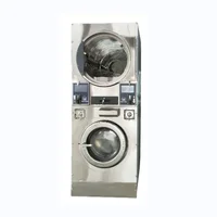 Washing Machines Industrial Commercial Coin-operated Stacked Washer and Dryer Laundry  for Laundromat 1
