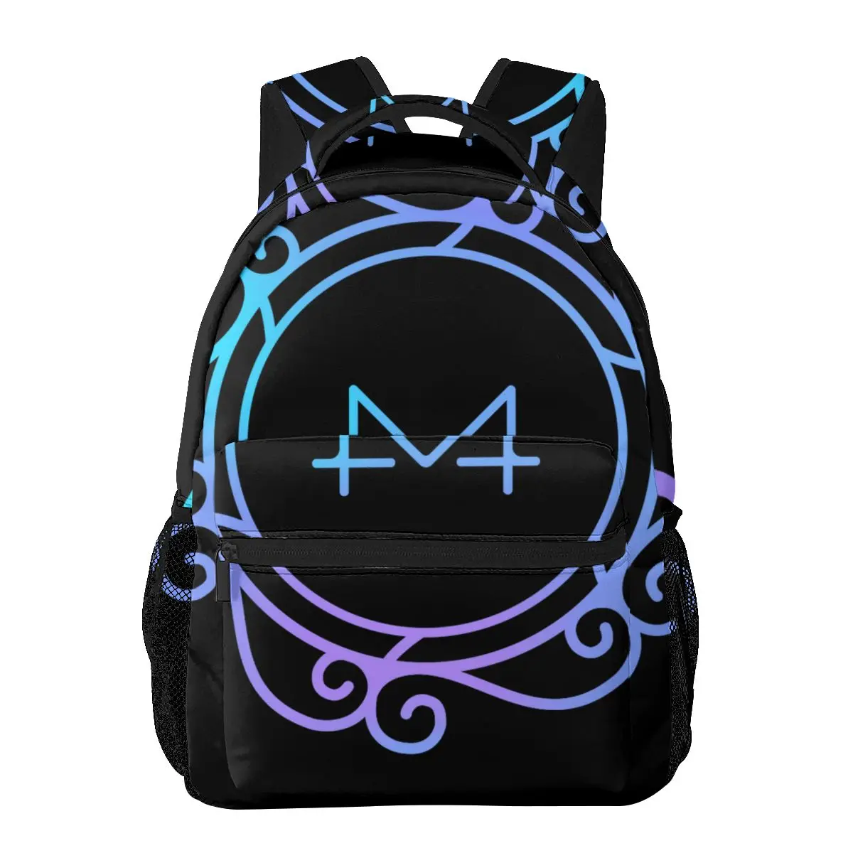 MAMAMOO White Wind Logo Casual Backpack Unisex Students Leisure Travel Computer Backpack