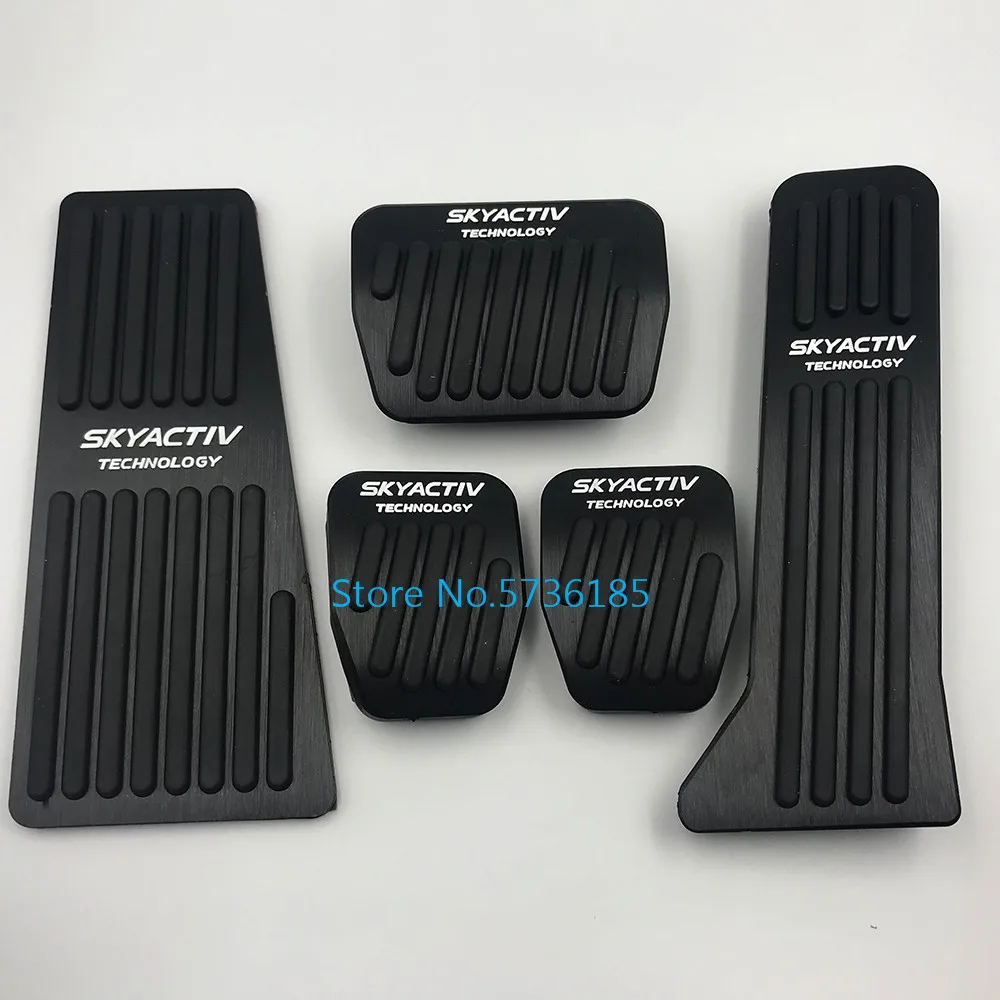 Car Fuel Foot Pedal Brake Pedal Cover For Mazda 2 3 BL BM 6 GH GJ CX-5 CX5 CX 5 CX3 CX7 CX9 2015 Accessories pedal cover