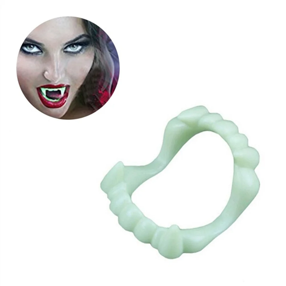 

Glowing Glow in The Dark Halloween Vampire Teeth Luminous Masquerade for Party Costume