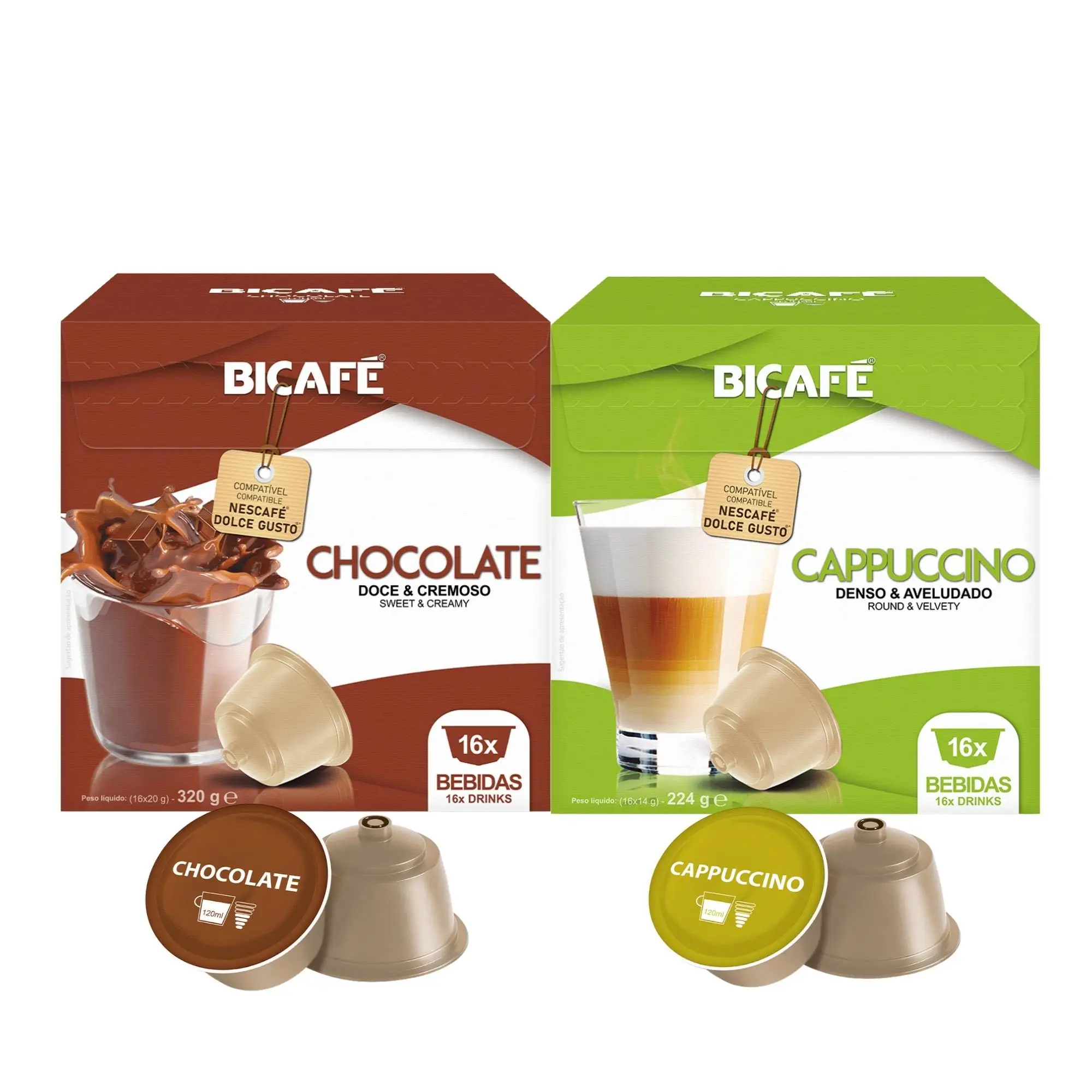 Kit 32 Cápsulas Lácteos Bicafé P/ Máquinas Dolce Gusto*