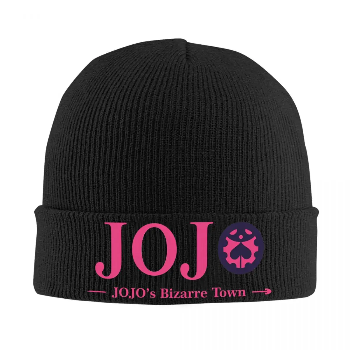 Jojos Bizarre Adventure Logo Bonnet Hats Anime Beanie Hats Custom