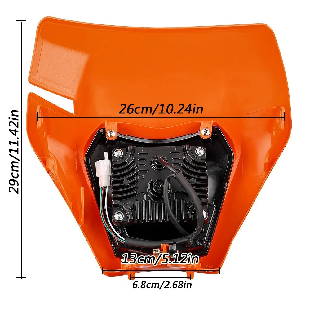 Motorcycle Headlight KTM EXC EXCF SX SXF XC XCF XCW XCFW 125 150 250 300 350 450 530 Motocross Enduro Dirt