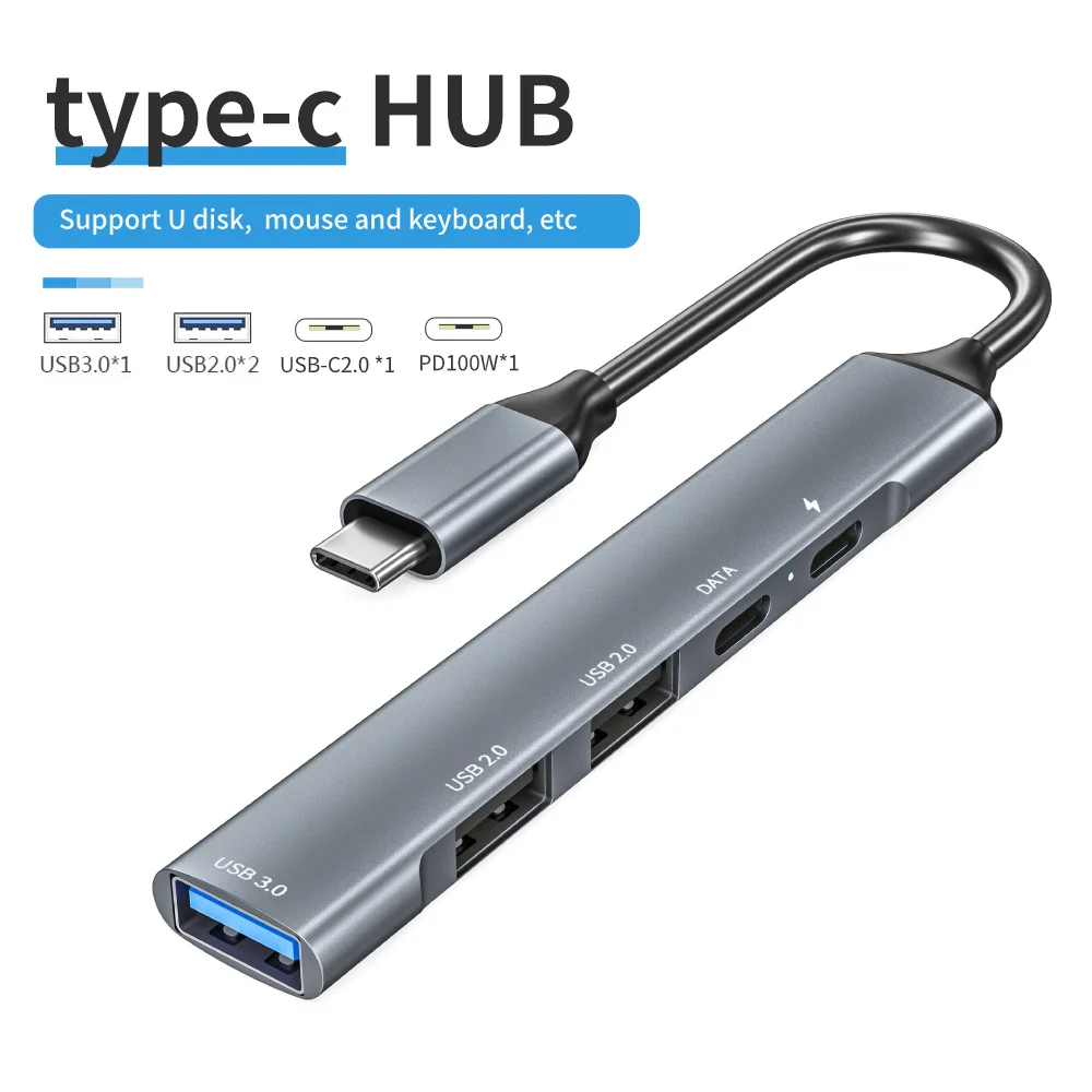 노트북용 고속 분배기, C타입-HDMI 호환 허브, 맥북 컴퓨터 액세서리, 맥북 노트북 PC