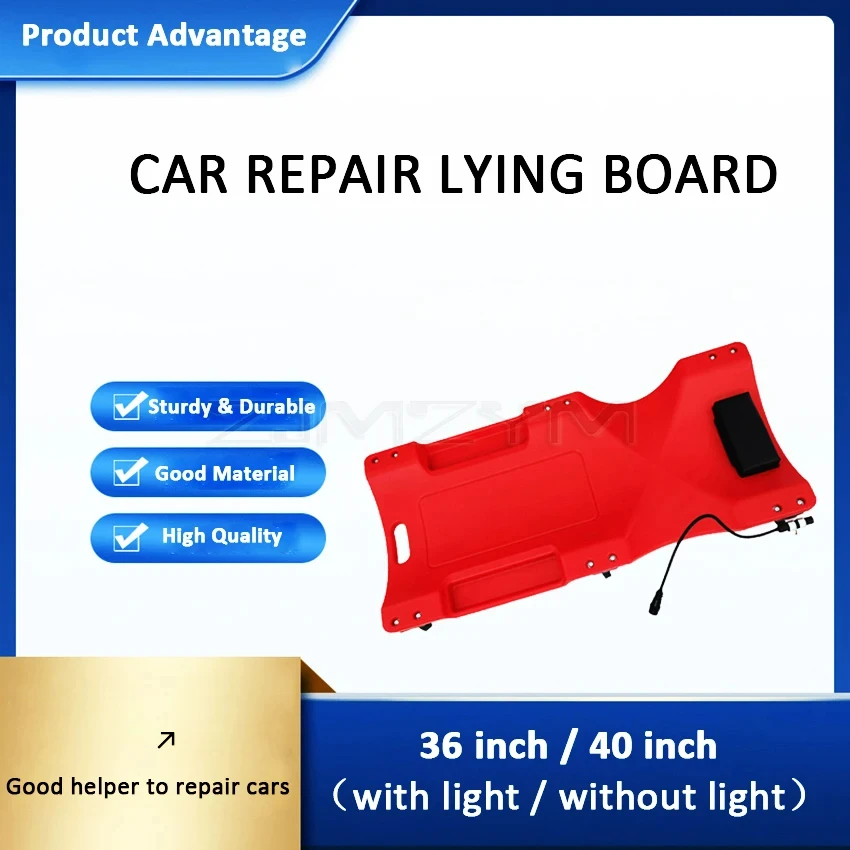 36/40 Inch Car Repair Board With LED Light Car Repair Lying Board Vehicle Service Maintenance Tool Lying For All
