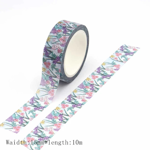 15mm*10m Cute Flower Washi Tape car Album Scrapbook Adhesive Tape Masking  Tape - Price history & Review, AliExpress Seller - washi - tape Store