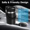 Tyeso Tumbler with Handle Straw Lid Insulated Stainless Steel Double Walled Vacuum Water Bottle Home Sport Travel for Hot Cold 2