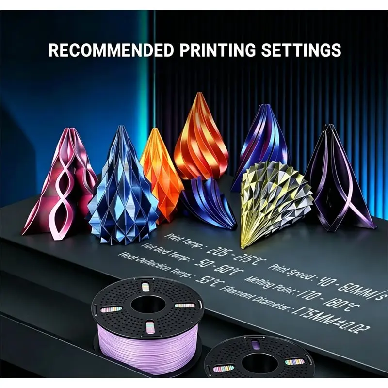A46M-고속 3D 프린터 필라멘트- 1.75mm 무광 질감 PLA+ Bambu Lab 3D 프린터 소모품 인쇄용 특수 설계